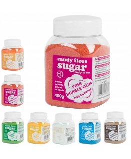 Gsg24 MIX Spalvotas aromatizuotas cukrus cukraus vatai RINKINYS 8x 400g