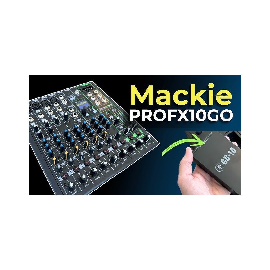 MACKIE PROFX10GO – Portable mixer with USB interface