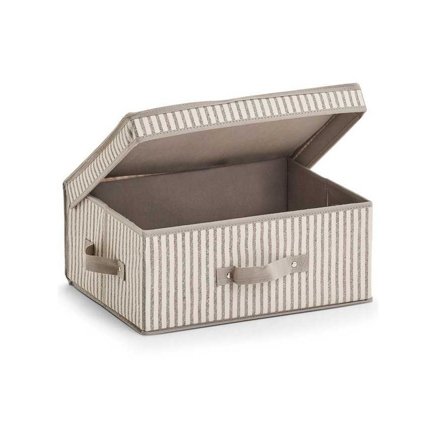 Storage box, foldable container with lid - 38 x 29 x 16.5 cm, ZELLER – 2