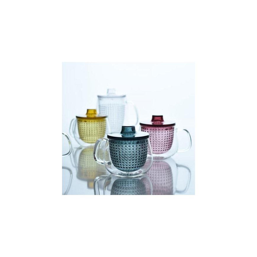 KINTO - UNITEA Unimug - Puodelis su arbatos sieteliu 350ml tamsiai mėlynas – 2