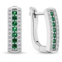 Brilio Silver Charming silver earrings with green zirconia EA294GW Brilio Silver Charming silver earrings with green zirconia EA294GW