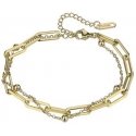 Marc Malone Holly Gold apyrankē MCB24021G divkārša ķēdīte Marc Malone Holly Gold apyrankē MCB24021G divkārša ķēdīte