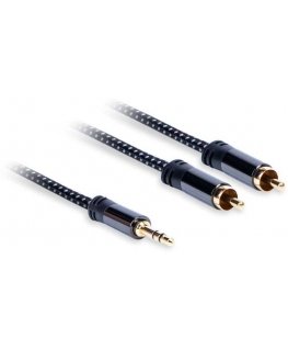 Jack kabelis 3,5 mm - 2xRCA (M) stereo, ilgums: 3,0 m AQ Premium