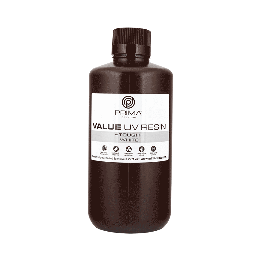 PrimaCreator Value Tough UV derva (kaip ABS) - 1000ml - Balta – 2