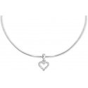 Daniel Wellington Silver Heart-Shaped Pendant with Clear Crystals DW00401051 Daniel Wellington Silver Heart-Shaped Pendant with Clear Crystals DW00401051