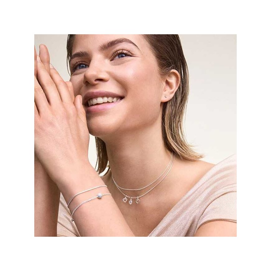 Daniel Wellington Silver Heart-Shaped Pendant with Clear Crystals DW00401051 – 3