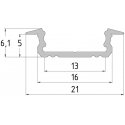 TST-PROFIILI LED-NAUHOILLE PR-LED/RA/2M UPOTETTAVAT Sidabrinis TST-PROFIILI LED-NAUHOILLE PR-LED/RA/2M UPOTETTAVAT Sidabrinis