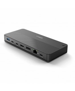 UNITEK D1079A kannettavien tietokoneiden telakka ja porttitoistin Langallinen USB4 musta