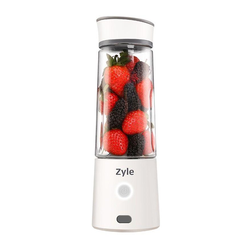 Portable cocktail mixer with titanium-coated blades Zyle, ZY015RBW, white color
