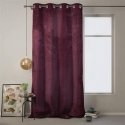 Naktīte ar gredzeniem AmeliaHome VELVET 140X270 cm, 1 gab., krāsa: burgundijas