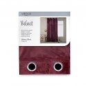 Yöverho renkailla AmeliaHome VELVET 140X270 cm, 1 kpl, väri: burgundinpunainen Yöverho renkailla AmeliaHome VELVET 140X270 cm, 1 kpl, väri: burgundinpunainen
