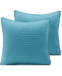 AmeliaHome CUS/AH/SOFTA/AZUREBLUE+PEARLSILVER/45X45*2