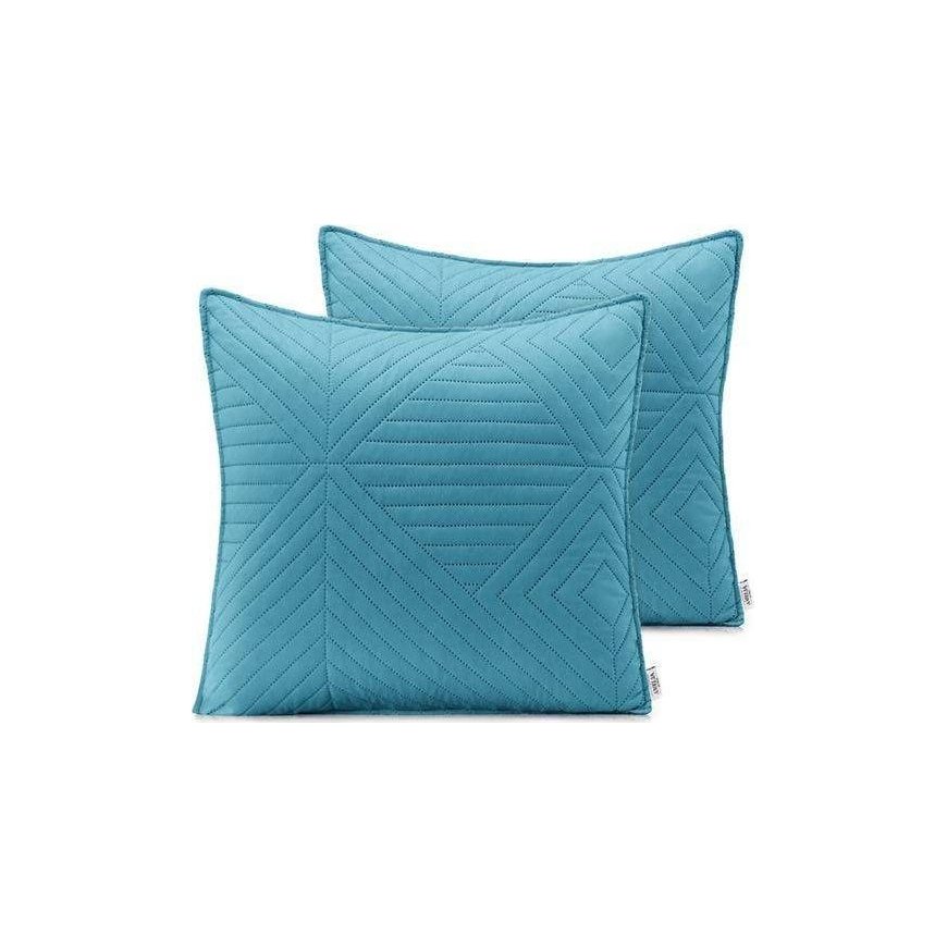 AmeliaHome CUS/AH/SOFTA/AZUREBLUE+PEARLSILVER/45X45*2