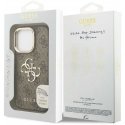 Guess PU 4G metāla logo statīva kameras rāmis, vāciņš, kas paredzēts Apple iPhone 16 Pro brūnā krāsā Guess PU 4G metāla logo statīva kameras rāmis, vāciņš, kas paredzēts Apple iPhone 16 Pro brūnā krāsā