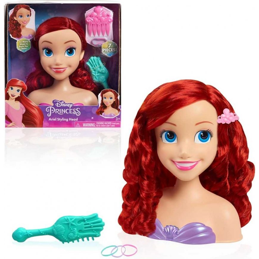 justplay Кукла для укладки волос Disney Princess Русалочка Ариэль + аксессуары – 3