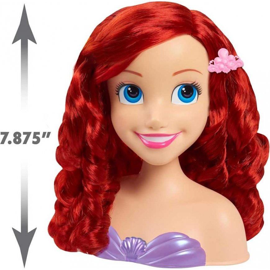 justplay Leļļu matu veidošanas galva Disney Princess Mazā Nāriņa Ariel Ariel Frizētava + piederumi – 5