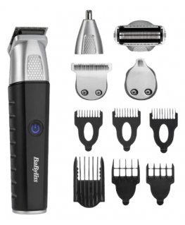 BaByliss MT812E hiustrimmeri/-leikkuri musta, Ruostumaton teräs Litiumioni (Li-Ion)