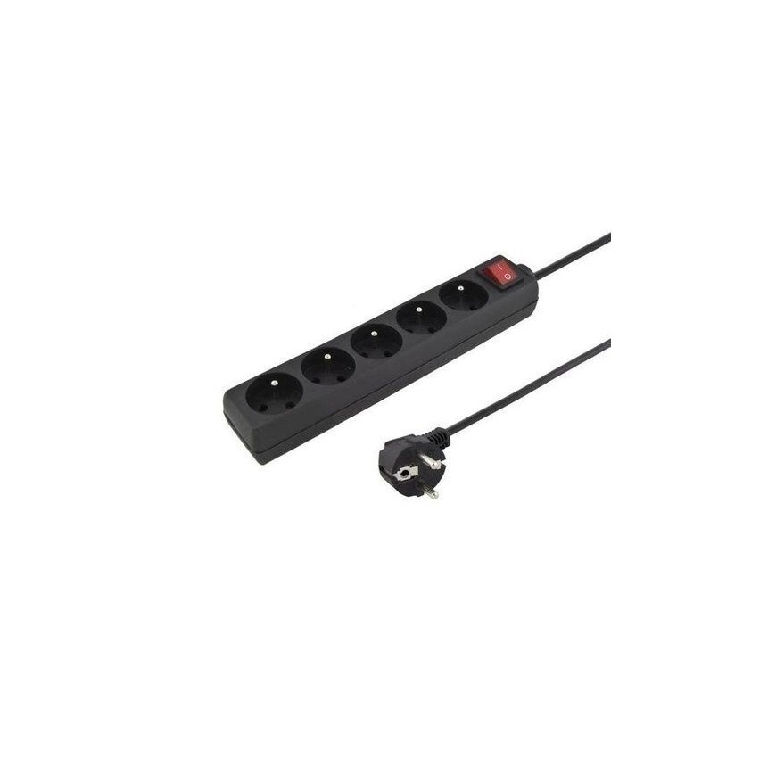 Konnoc DX-5FS 3m five-socket power strip with switch BLACK – 2
