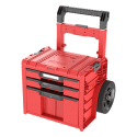 Q-Brick Tool Box Qbrick System PRO Cart 2.0 Plus Ultra HD Custom, red color, number of drawers: 3 Q-Brick Tool Box Qbrick System PRO Cart 2.0 Plus Ultra HD Custom, red color, number of drawers: 3
