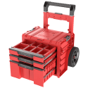 Q-Brick Rīku kaste Qbrick System PRO Cart 2.0 Plus Ultra HD Custom, sarkanā krāsā, atvilktņu skaits: 3