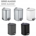 ALASSIO trash can, with pedal and Easy-Close function, 5 l, black, Wenko ALASSIO trash can, with pedal and Easy-Close function, 5 l, black, Wenko