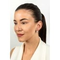 Brilio Silver Romantic silver earrings with synthetic opals EA388WP