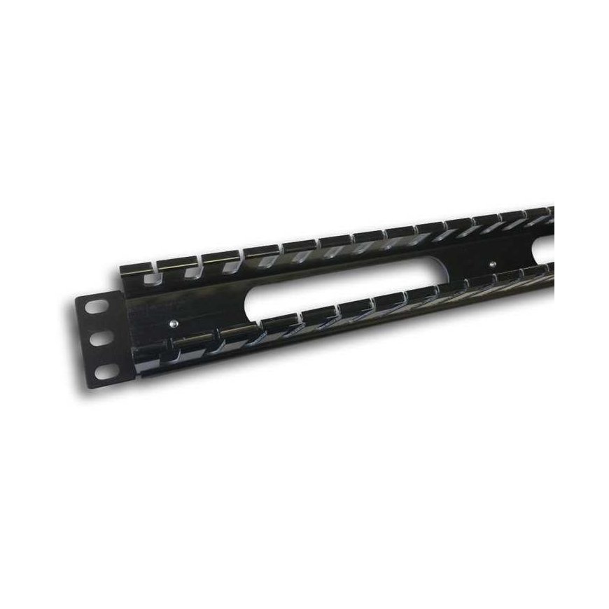 DATACOM 19" 1U vienos dalies plastikinis juostos (BK) / per plokštę – 3