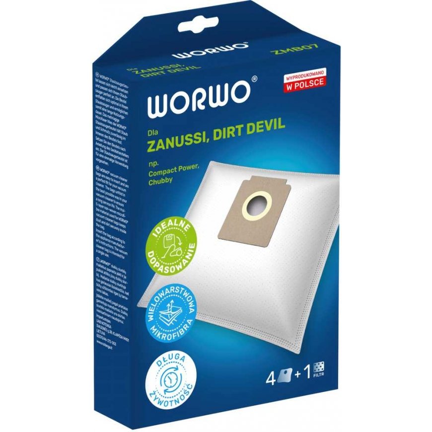Vacuum cleaner bags WORWO ROWENTA ZR804 / RMB06W – 3