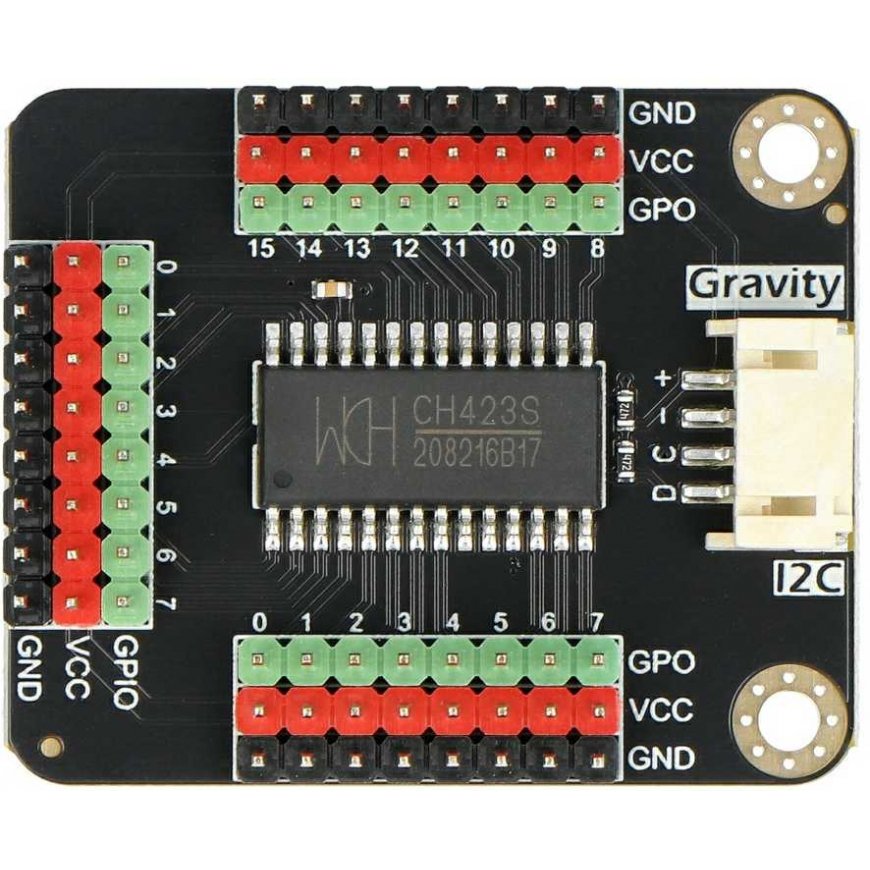 Gravity - CH423 I2C 24 digitaalisten I/O-moduulien laajennusmoduuli - DFRobot DFR0979 – 2