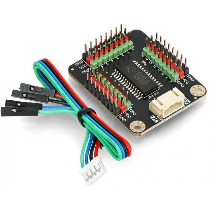 Gravity - CH423 I2C 24 skaitmenisko I/O moduļu paplašināšanas modulis - DFRobot DFR0979 – 4