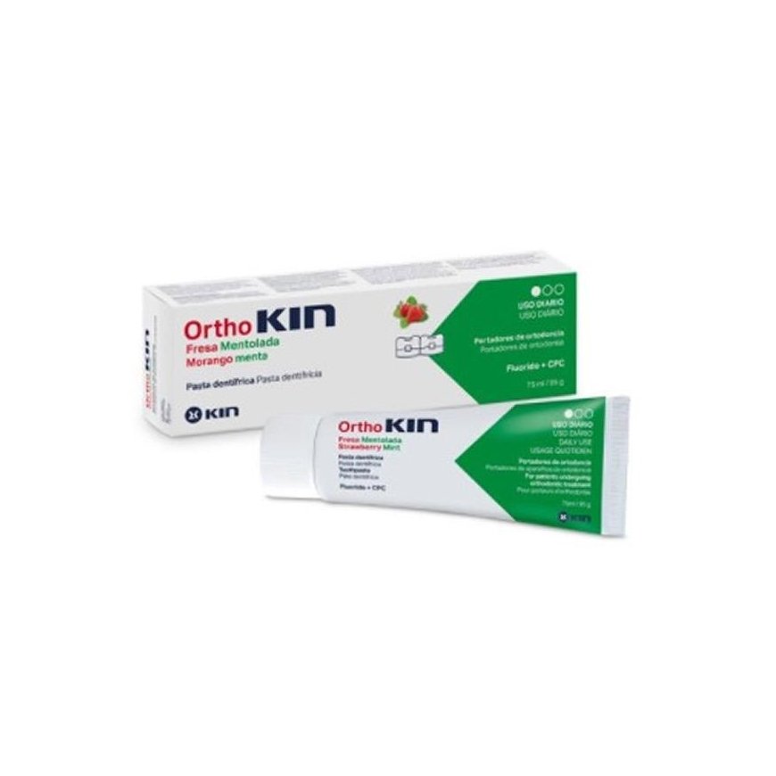 Kin Orthokin Braškių Mėtų Dantų pasta 75ml