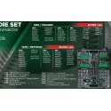 Rockforce Wmc ROCKFORCE SRIEGIKLIŲ + ŠRIFTURO rinkinys, 76 vnt. M3–M12 Rockforce Wmc ROCKFORCE SRIEGIKLIŲ + ŠRIFTURO rinkinys, 76 vnt. M3–M12