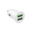 Puro Pro Lite automašīnas lādētājs 2x USB-A 10W - balts Puro Pro Lite automašīnas lādētājs 2x USB-A 10W - balts