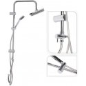 Bathroom Solutions Shower column with rain shower, stainless steel, height 80 cm Bathroom Solutions Shower column with rain shower, stainless steel, height 80 cm
