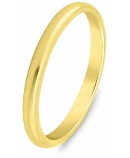 Brilio Silver Minimalist Gold-Plated Wedding Ring RI149Y