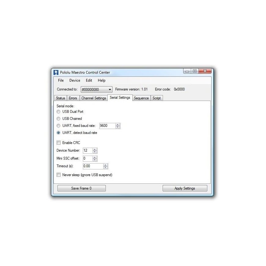 Servo Moottorin Ohjain Pololu Mini Maestro USB 12-kanavainen – 4