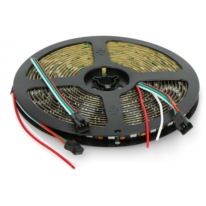 Btf Lighting RGB LED-nauha WS2812B - digitaalinen, osoitettu - IP65, 60 LED/m, 18W/m, 5V - 5m - musta – 2