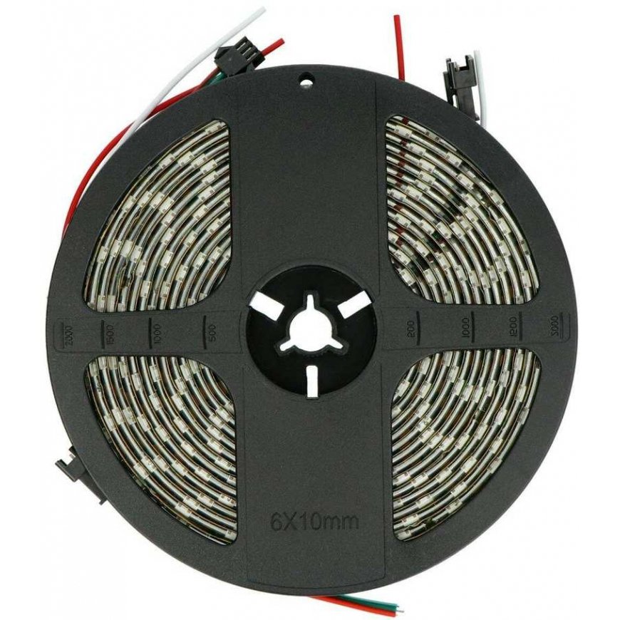 Btf Lighting RGB LED strip WS2812B - digital, addressable - IP65, 60 LEDs/m, 18W/m, 5V - 5m - black – 4