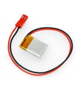 Akyga Li-Pol akumulaator 70mAh 1S 3.7V - JST-BEC ühendus + pesa - 20x15x4mm