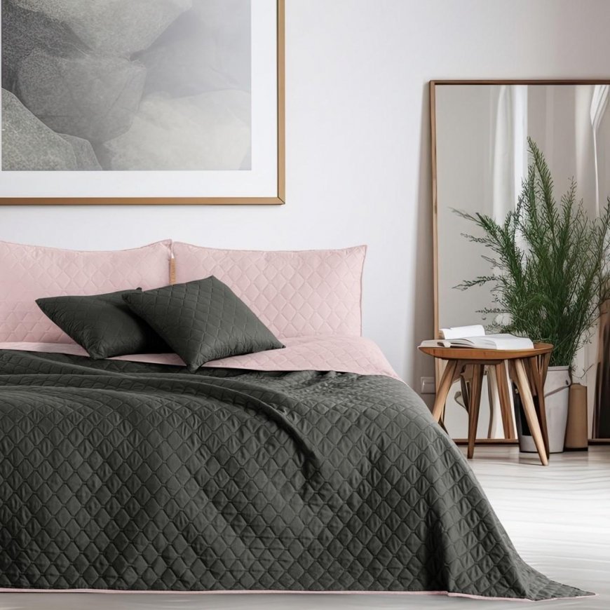 Gultas pārklājs AXEL rozā krāsā, vienkārša veida materiāls - tekstils mikrošķiedra 170x210 DecoKing – 3
