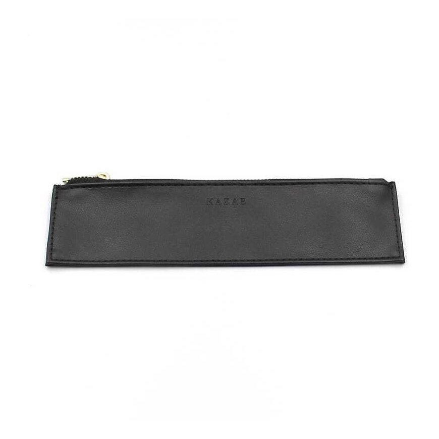 Ādas futrālis pildspalvai „Taccia KAZA-E Stationery”, melns TKE-PC-BK