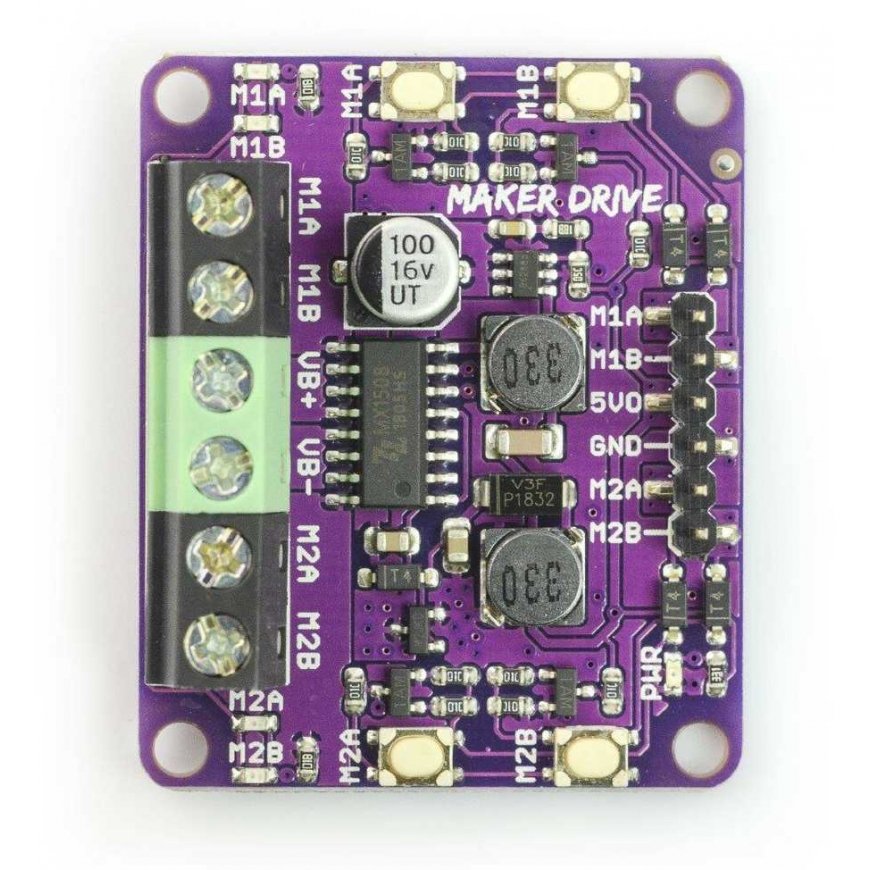 Cytron Maker Drive MX1508 - dual channel motor controller 9.5V/1A – 2