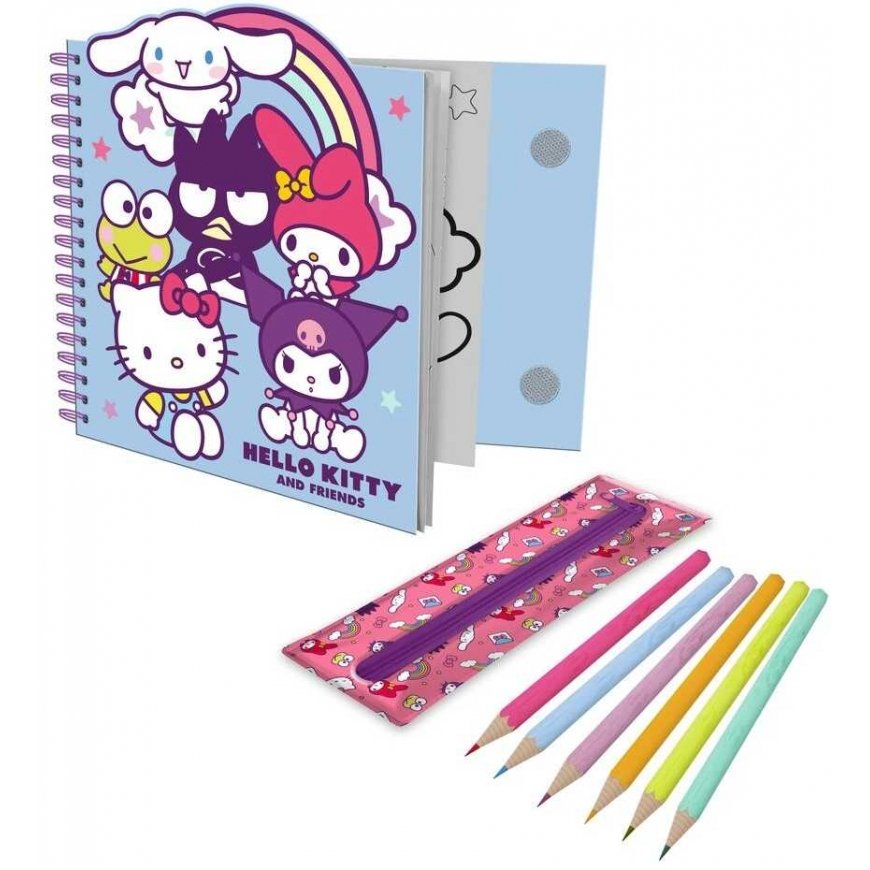 Kids Licensing Hello Kitty and Friends Activity notebook + removable case