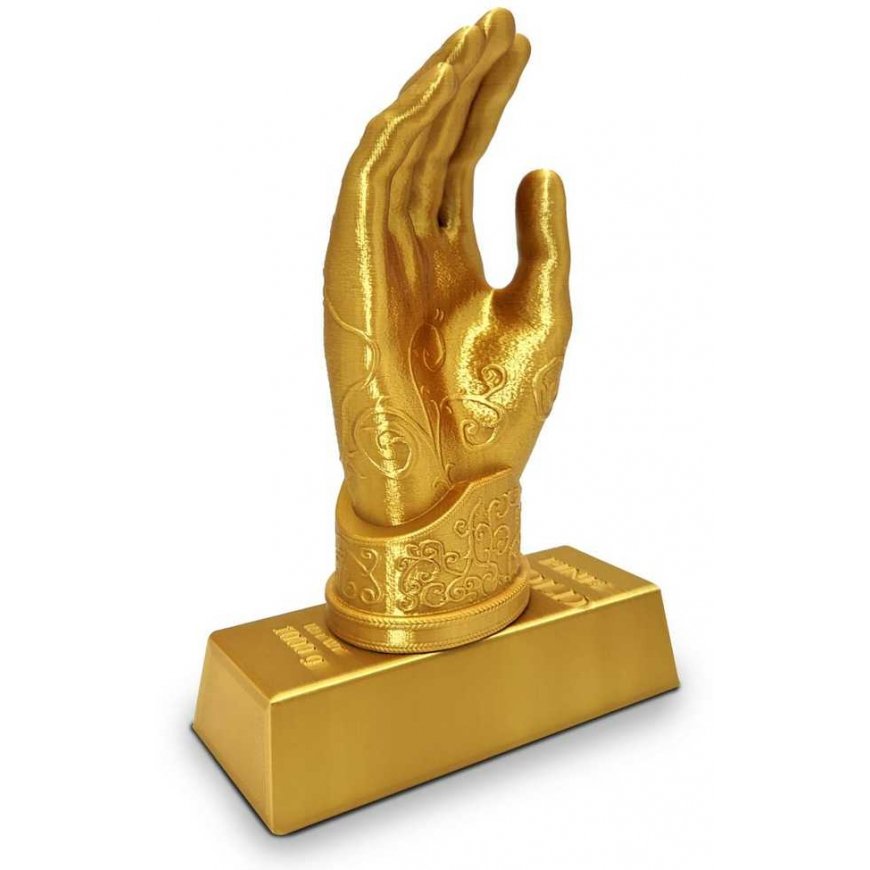 3D plastic PLA golden glossy (silk Gold) 1.75mm 1kg refill pack Rosa3D – 3