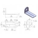 Pololu 25D mm metal gear motor mount