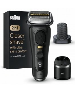 Braun Series 9 Pro+ 9590cc Wet & Dry Сеточная бритва Триммер Черный