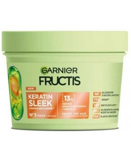 Garnier Fructis Keratin Sleek mask kuiva ja väljakukkuvatele juustele 370ml