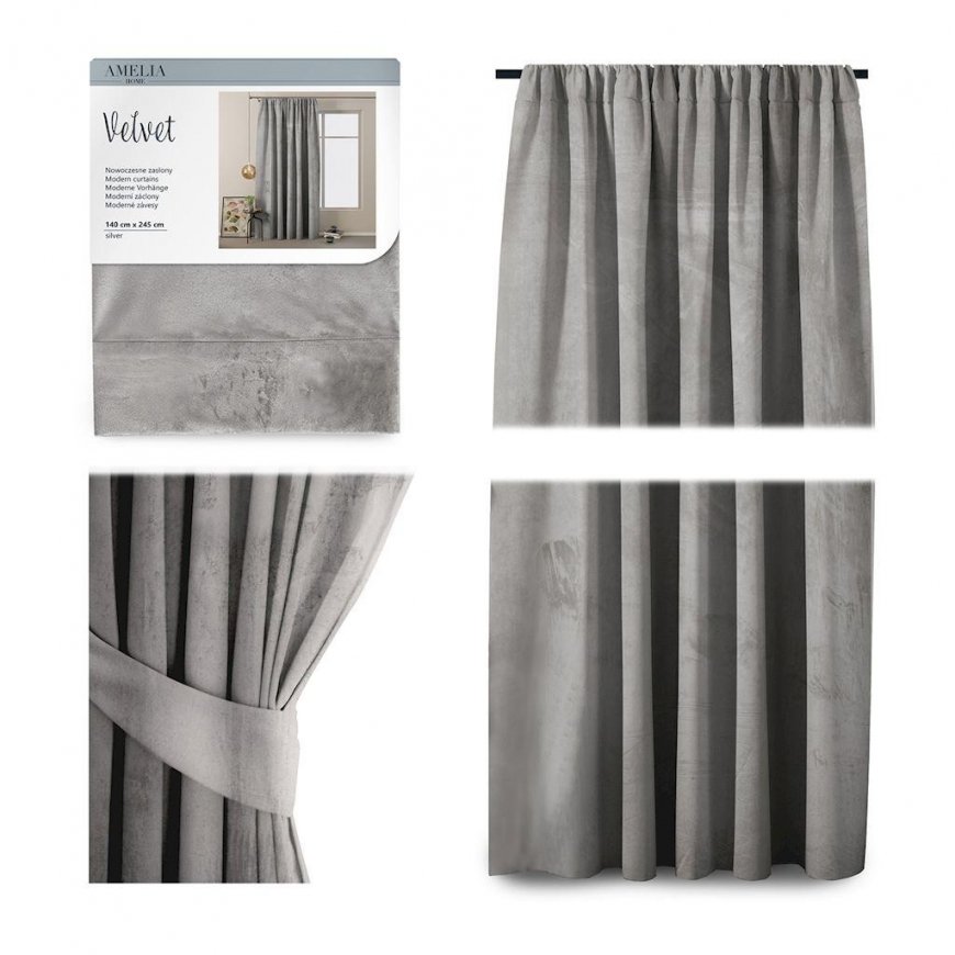 AmeliaHome Nakts aizkars AmeliaHome VELVET 140X245