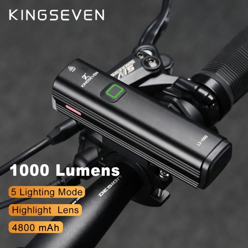 Bicycle lighting KINGSEVEN L3-1000 1000 lm rechargeable