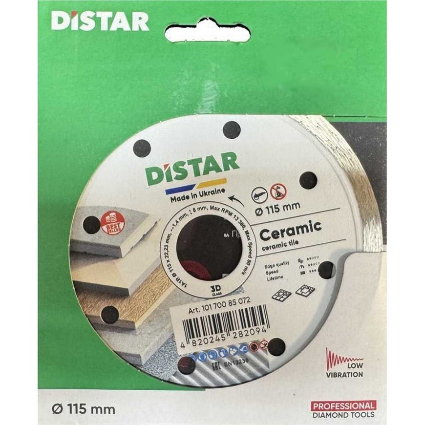 DISTAR DIAMOND CERAMIC BLADE 115 x 1.4 x 8 x 22.23mm – 3